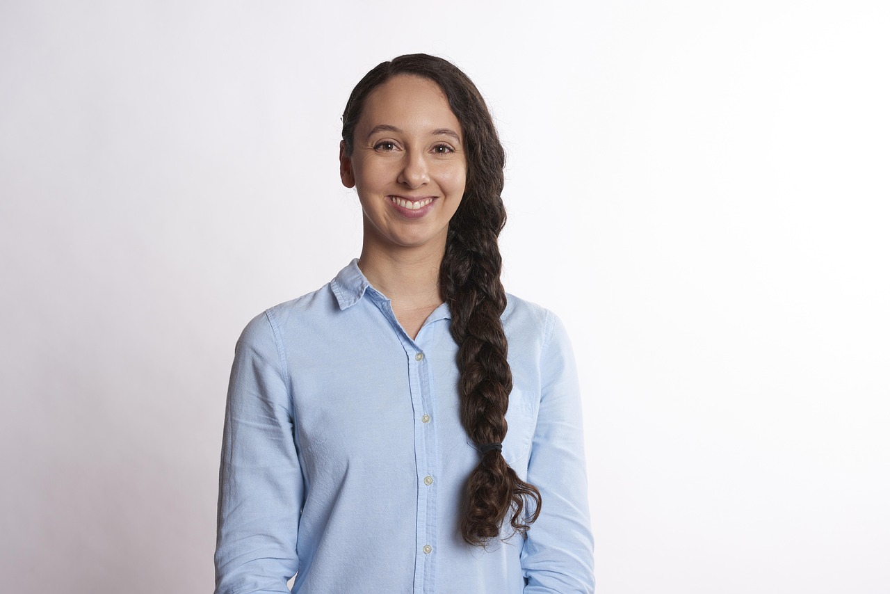 smiling, corporate, lady